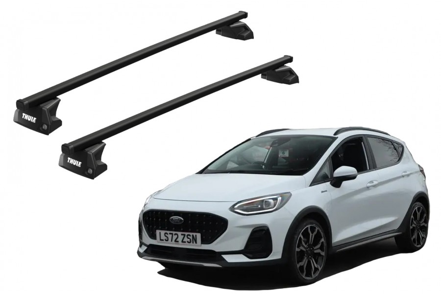 Barras THULE EVO SquareBar para autos FORD Fiesta Active desde 2018-2020