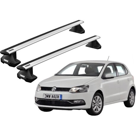 Barras THULE EVO WingBar para autos VOLKSWAGEN Polo 2009 a 2017