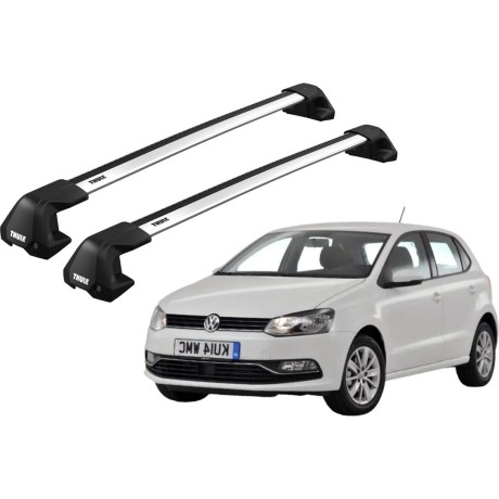 Barras THULE EDGE Flush para autos VOLKSWAGEN Polo 2009 a 2017
