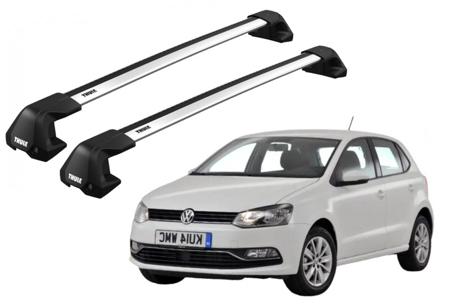 Barras THULE EDGE Flush para autos VOLKSWAGEN Polo 2009 a 2017