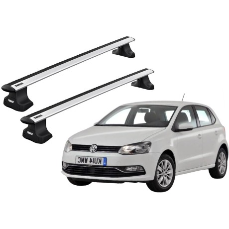 Barras THULE WingBar para autos VOLKSWAGEN Polo 2009 a 2017