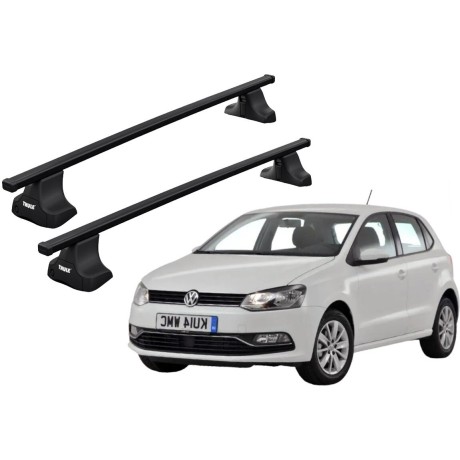 Barras THULE SquareBar para autos VOLKSWAGEN Polo 2009 a 2017
