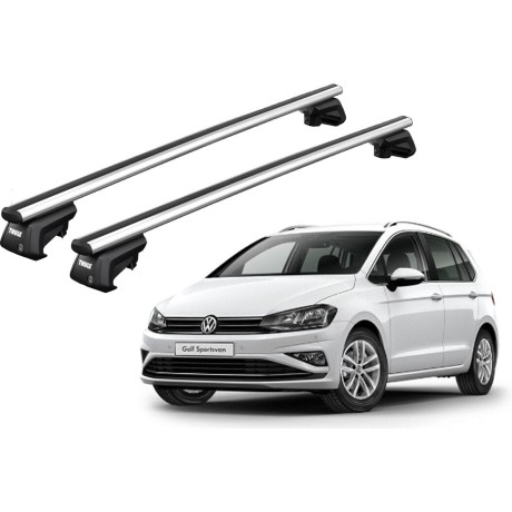Barras THULE SmartRack XT AluBar para autos VOLKSWAGEN Golf Sportsvan 2014 a 2020