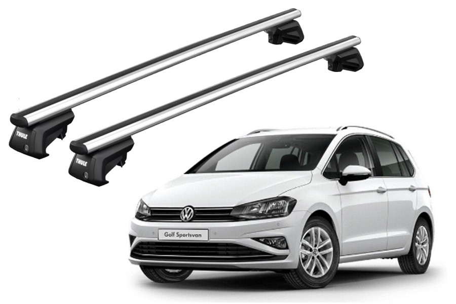 Barras THULE SmartRack XT AluBar para autos VOLKSWAGEN Golf Sportsvan 2014 a 2020