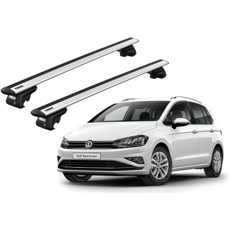 Barras THULE EVO WingBar para autos VOLKSWAGEN Golf Sportsvan 2014 a 2020
