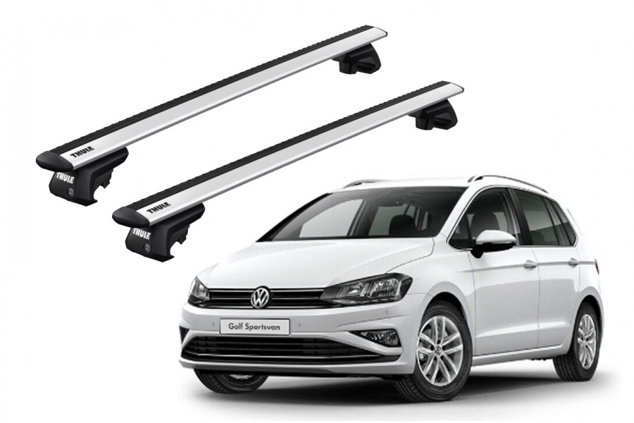 Barras THULE EVO WingBar para autos VOLKSWAGEN Golf Sportsvan 2014 a 2020