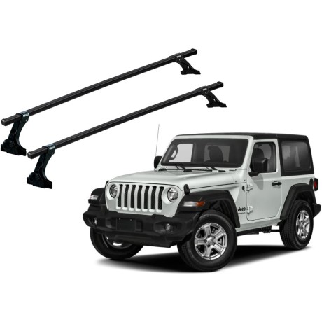 Barras THULE de canaletas para autos JEEP Wrangler desde 1986 - 2023 negro