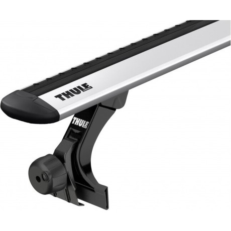 Barras THULE de canaletas para autos MAHINDRA Pickup desde 2008- 2023 negro