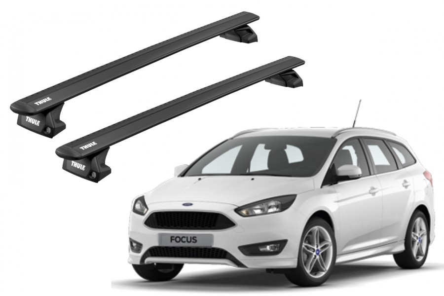 Barras THULE EVO WingBar para autos FORD FocusV desde 2019-2022 negro