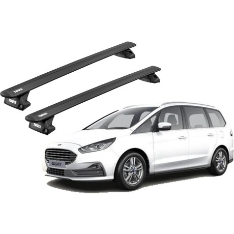 Barras THULE EVO WingBar para autos FORD Galaxy desde 2015-2023 negro