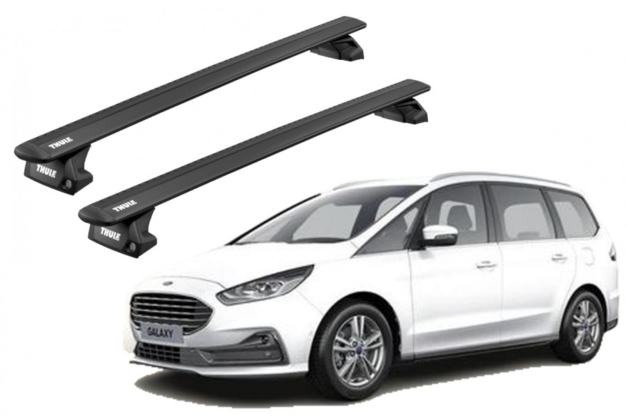 Barras THULE EVO WingBar para autos FORD Galaxy desde 2015-2023 negro