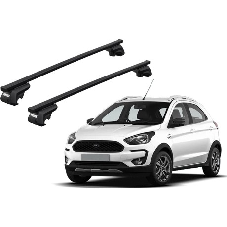 Barras THULE EVO SquareBar para autos FORD Ka+ Active desde 2018-2021