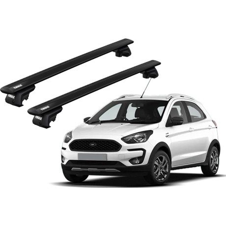 Barras THULE EVO WingBar para autos FORD Ka+ Active desde 2018-2021 negro