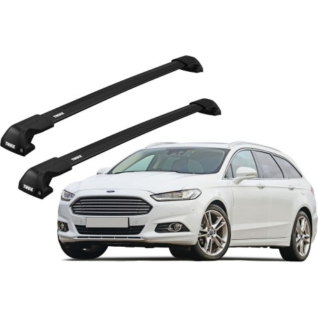 Barras THULE EDGE Flush para autos FORD Mondeo desde 2015-2022 negro