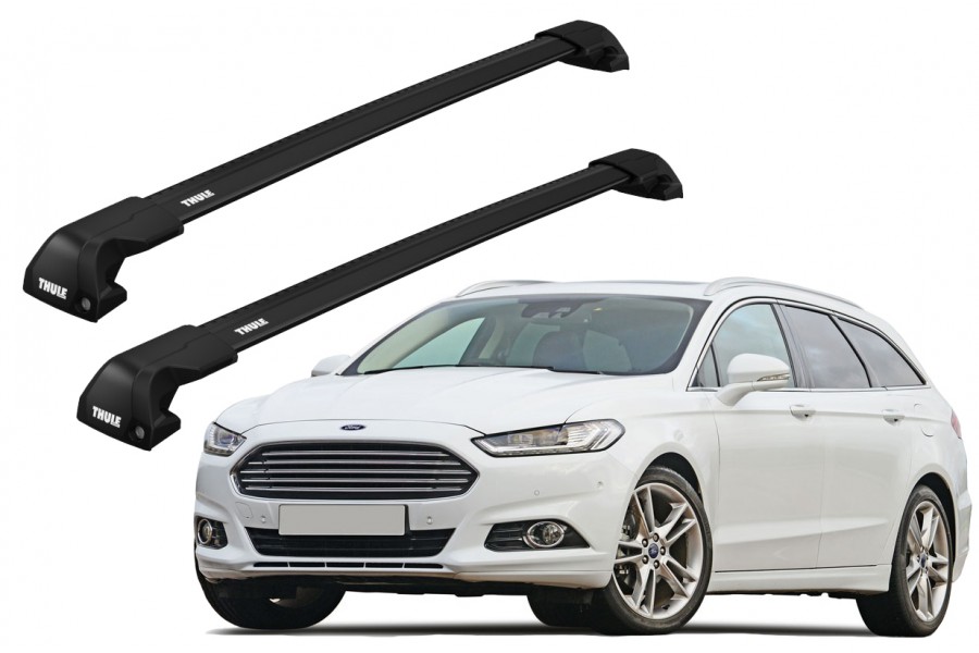 Barras THULE EDGE Flush para autos FORD Mondeo desde 2015-2022 negro