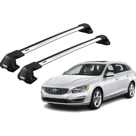 Barras THULE EDGE Flush para autos VOLVO V60 2010 a 2018
