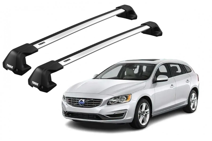 Barras THULE EDGE Flush para autos VOLVO V60 2010 a 2018