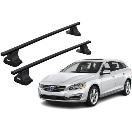 Barras THULE SquareBar para autos VOLVO V60 2010 a 2018