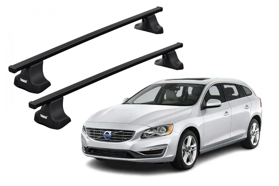 Barras THULE SquareBar para autos VOLVO V60 2010 a 2018