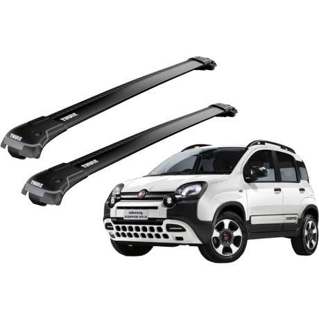 Barras THULE EDGE para autos FIAT Panda Cross desde 2014 negro