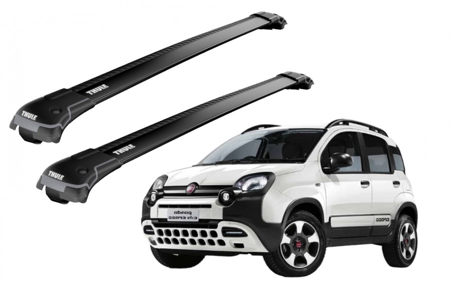 Barras THULE EDGE para autos FIAT Panda Cross desde 2014 negro