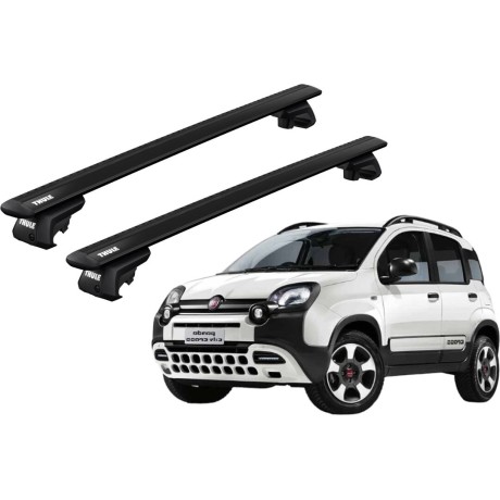 Barras THULE EVO WingBar para autos FIAT Panda Cross desde 2014 negro