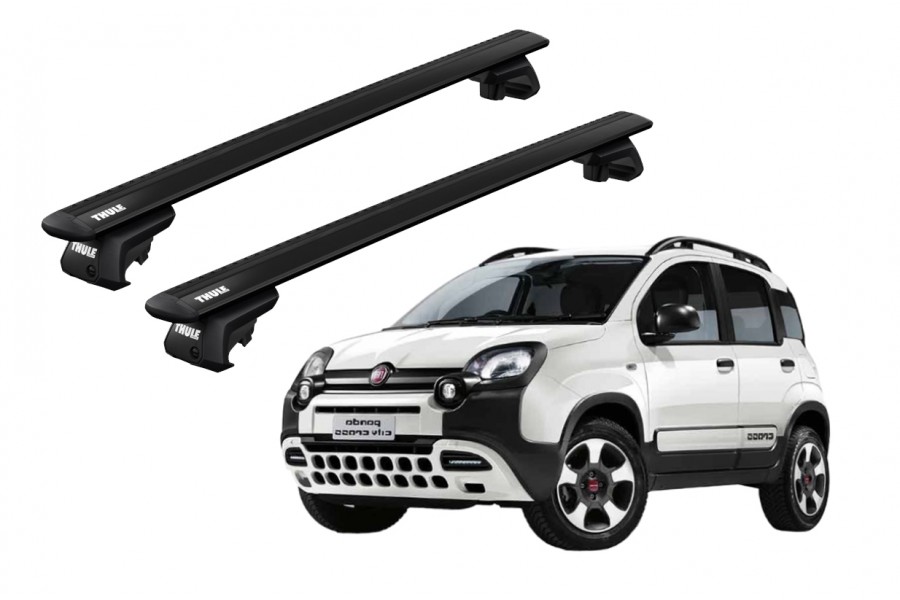 Barras THULE EVO WingBar para autos FIAT Panda Cross desde 2014 negro