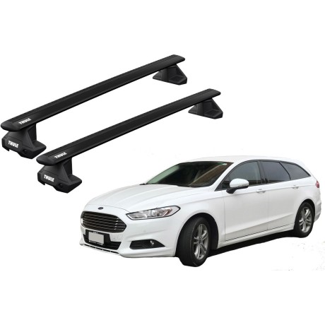 Barras THULE EVO WingBar para autos FORD Mondeo desde 2015-2022 negro