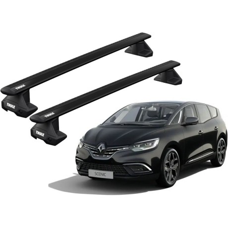 Barras THULE EVO WingBar para autos RENAULT Grand Scenic desde 2017 negro