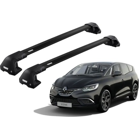 Barras THULE EDGE Flush para autos RENAULT Grand Scenic desde 2017 negro