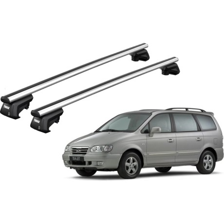 Barras THULE SmartRack XT AluBar para autos HYUNDAI Trajet 2000 a 2008
