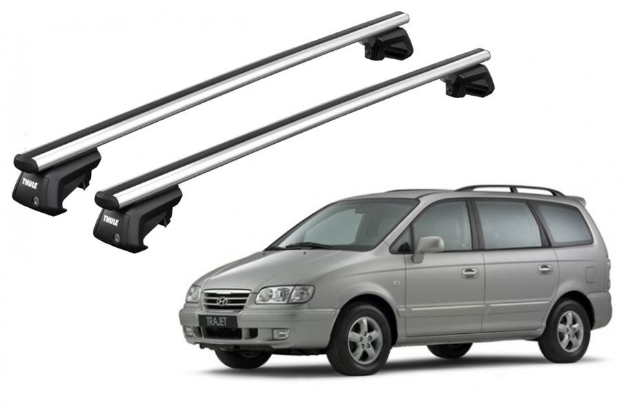 Barras THULE SmartRack XT AluBar para autos HYUNDAI Trajet 2000 a 2008