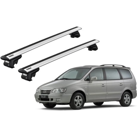 Barras THULE EVO WingBar para autos HYUNDAI Trajet 2000 a 2008