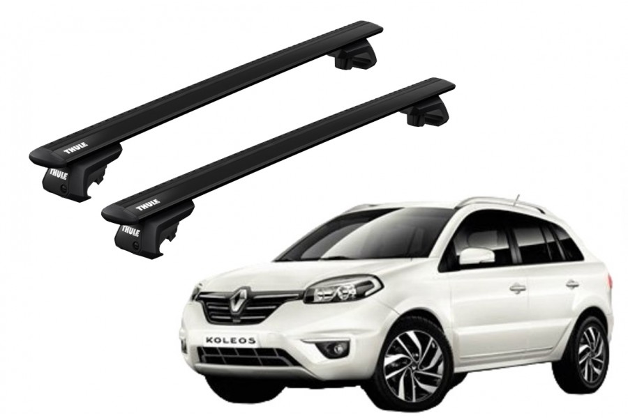Barras THULE EVO WingBar para autos RENAULT Koleos 2008 a 2016 negro