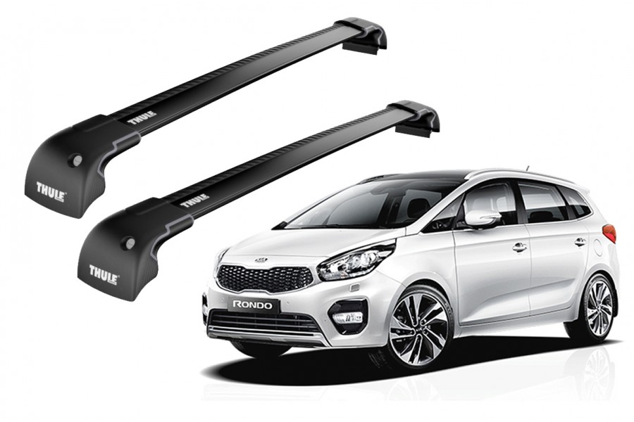 Barras THULE EDGE para autos KIA Rondo desde 2013 negro