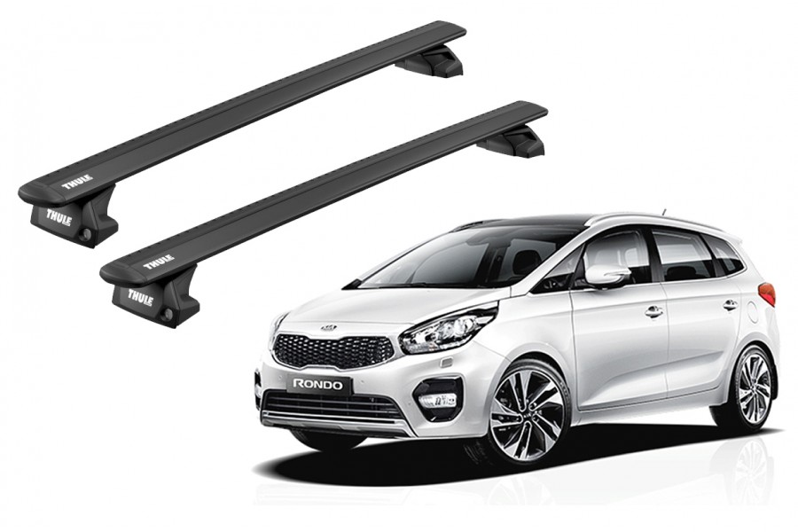 Barras THULE EVO WingBar para autos KIA Rondo desde 2013 negro