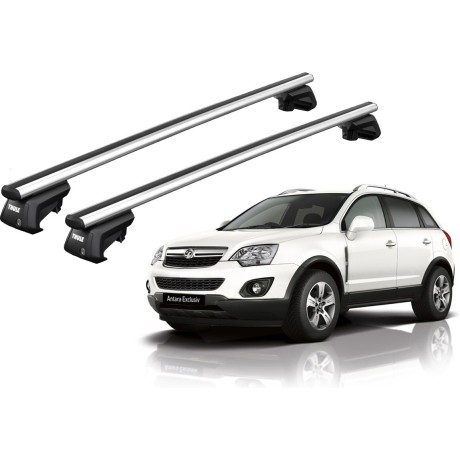 Barras THULE SmartRack XT AluBar para autos OPEL Antara desde 2007-2012