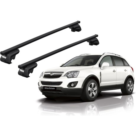 Barras THULE EVO SquareBar para autos OPEL Antara desde 2007-2012