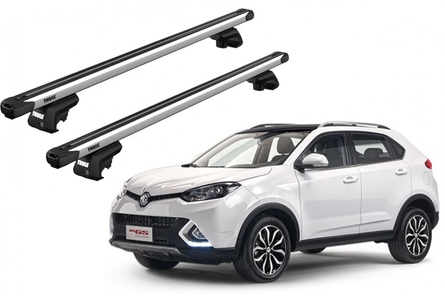 Barras de techo THULE para vehículo marca MG GS con Rieles Elevados, para años desde 2015 - 2019