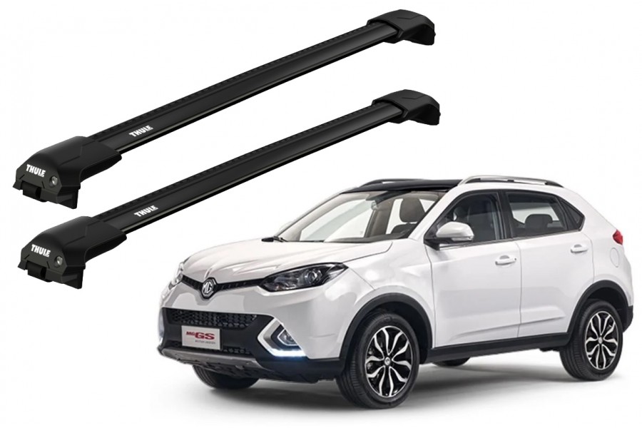 Barras THULE EDGE Flush para autos MG GS desde 2015 - 2019 negro