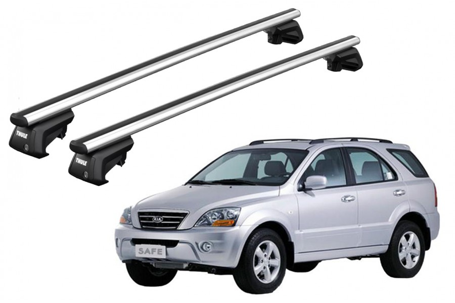 Barras THULE SmartRack XT AluBar para autos KIA Sorento 2002 a 2009