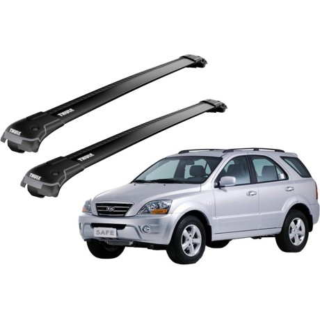 Barras THULE EDGE para autos KIA Sorento 2002 a 2009 negro
