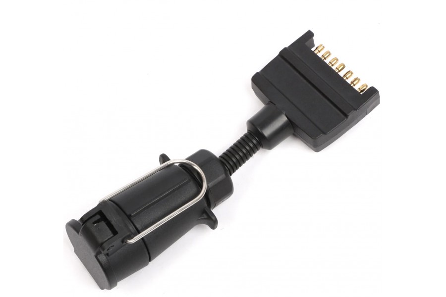 Adaptador enchufe macho plano 7 pines a enchufe hembra 7 pin DIN