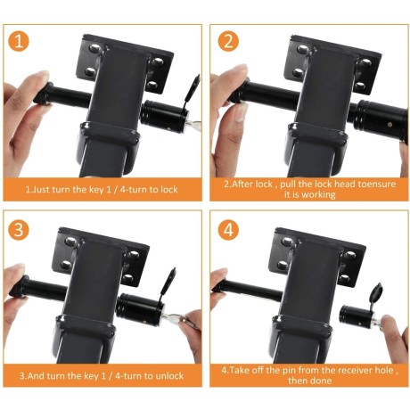 Pasador para enganche americano black