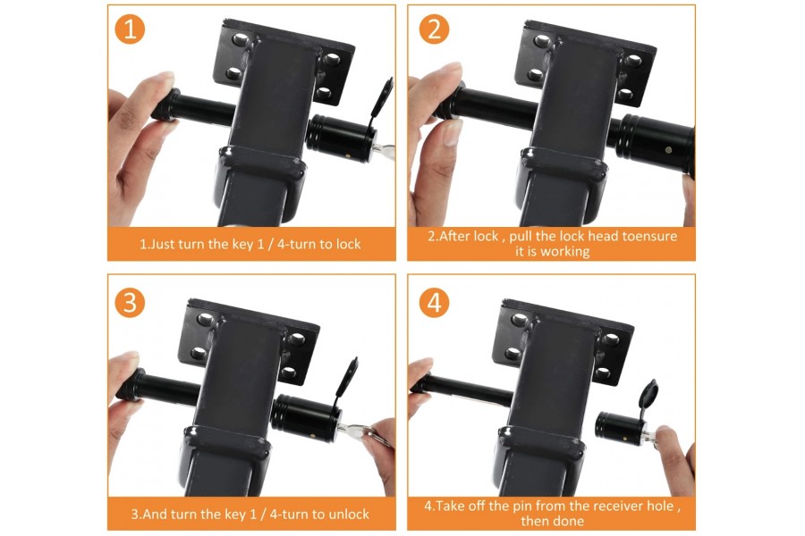 Pasador para enganche americano black