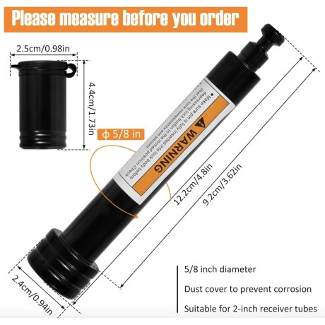 Pasador para enganche americano black