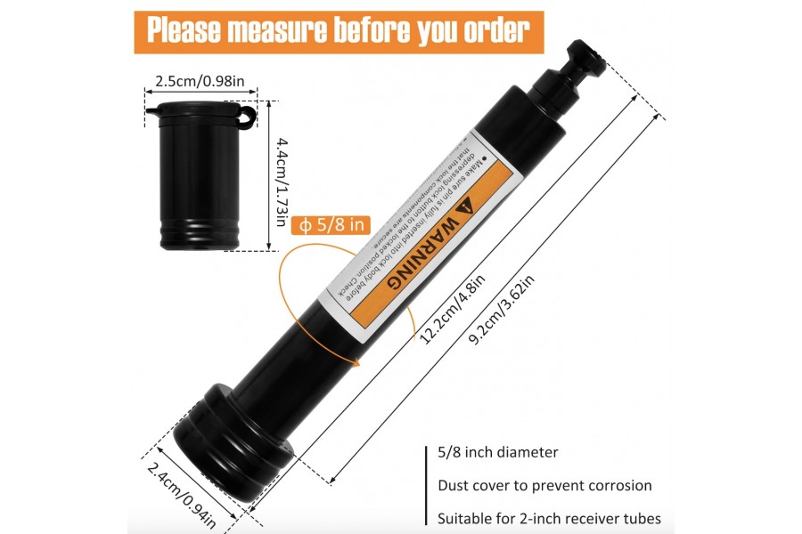 Pasador para enganche americano black