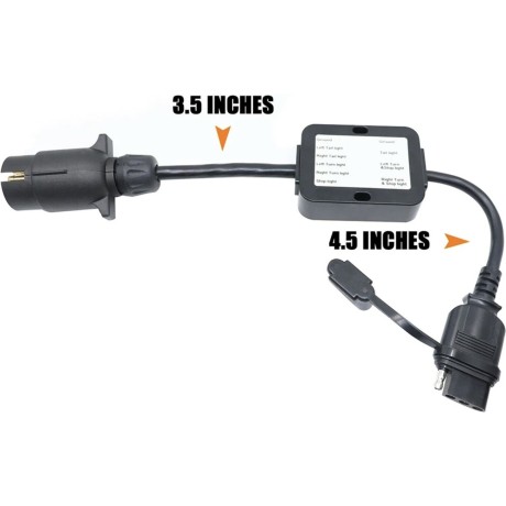 Conector Macho EU 7 Pin a Hembra US 4 Pin