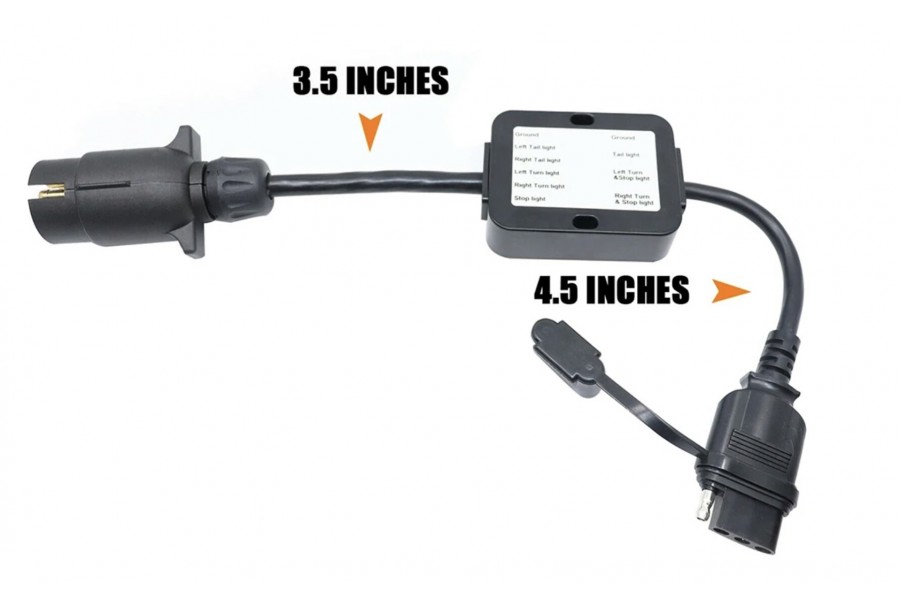 Conector Macho EU 7 Pin a Hembra US 4 Pin