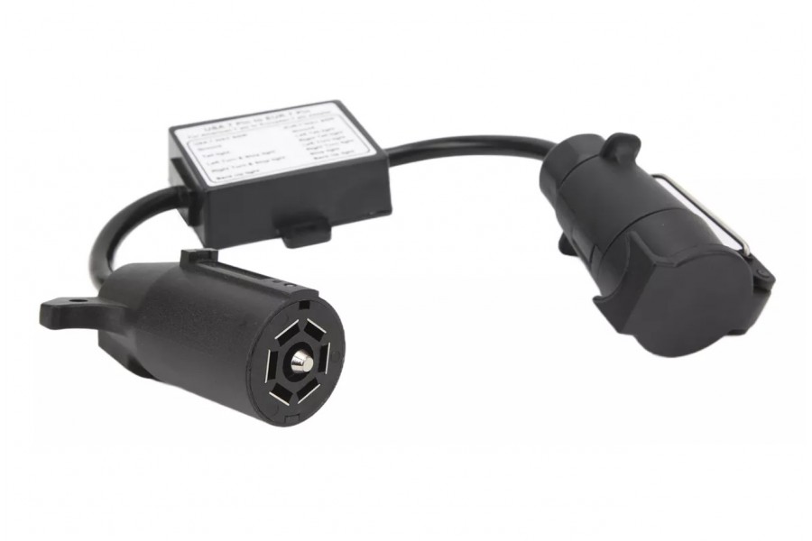 Conector Macho Americano 7 Pin a Hembra 7 Pin Europeo